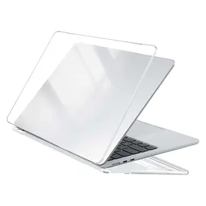 Transparent Hard Shell Protective Case for MacBook, Durable Plastic Cover Compatible with Air and Pro Models, Clear Design