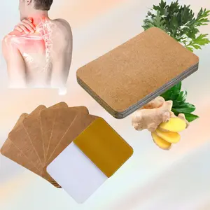 Natural and Safe Care Patches for Middle-aged and Elderly, Ginger Self-Heating, 12 Hours, Full Care for Neck, Shoulders, Back, and Knee Joints, 100 Pieces