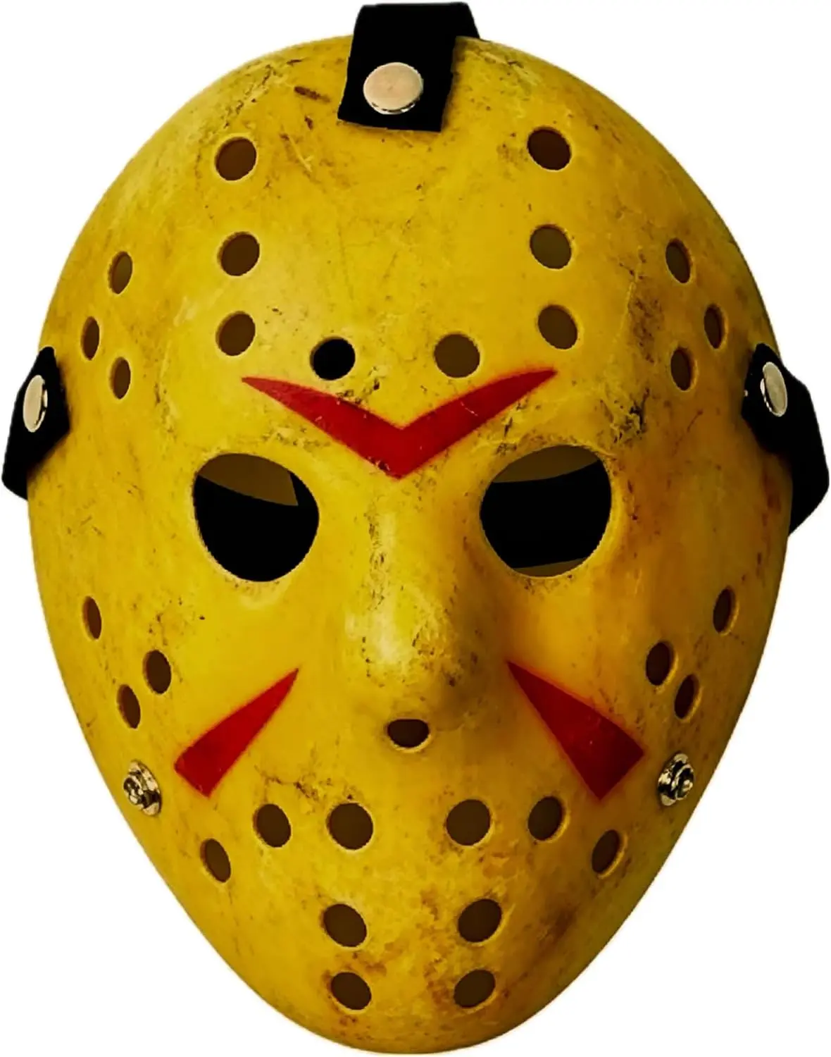 Mask Cosplay Halloween Costume Mask Prop Horror Hockey Yellow | Scary Hockey-Style Full Face Mask – Perfect Cosplay Prop for Halloween Horror Parties