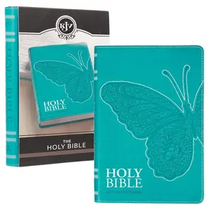 KJV Holy Bible, Gift Edition for Girls/Teens King James Version, Faux Leather Flexible Cover, Teal Butterfly Imitation Leather – July 1, 2023