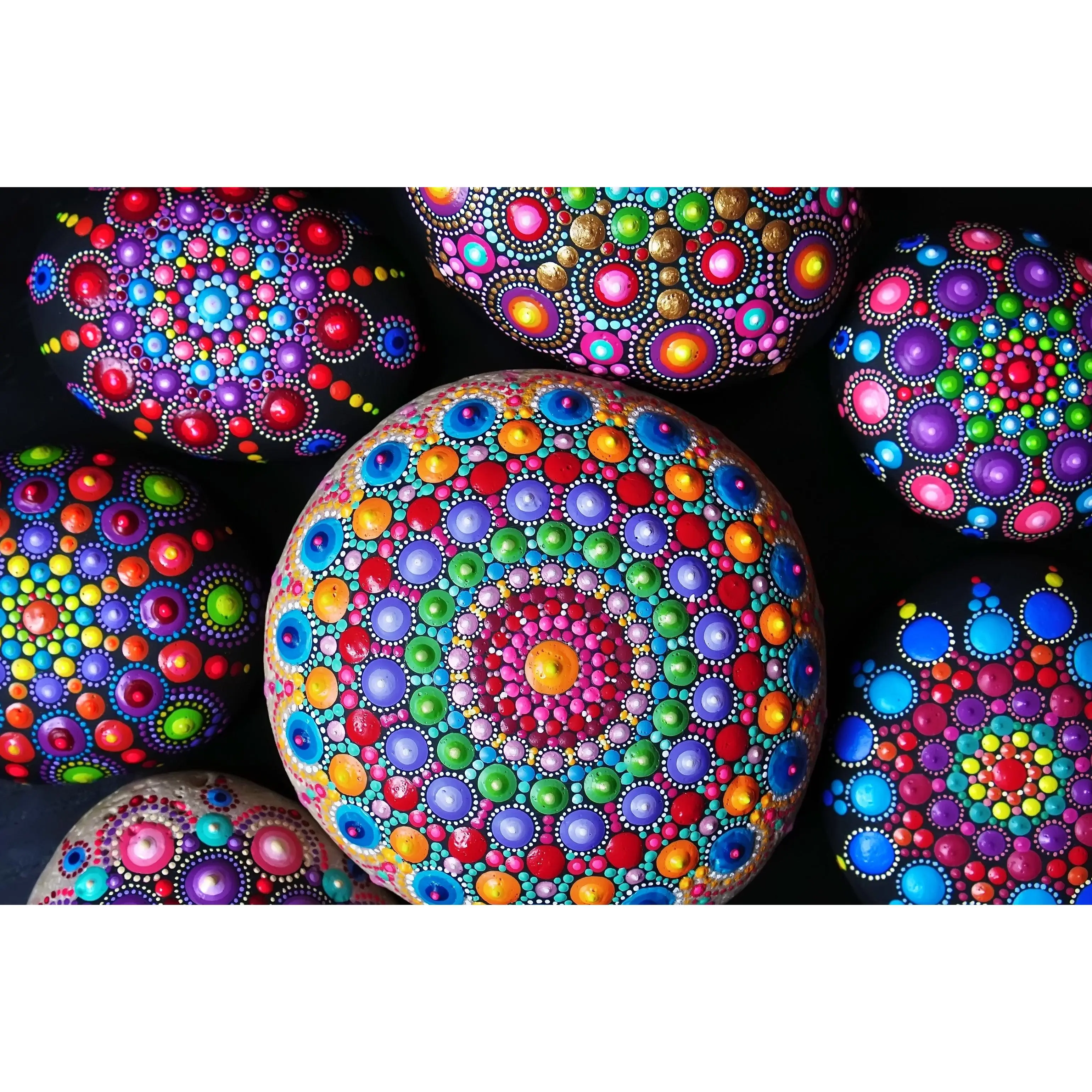 Mandala Stones (432 Piece Wooden Jigsaw Puzzle)