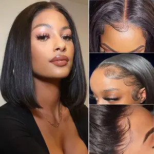 Beaufox Hair Straight Wigs Human Hair Bob  Lace Front Wigh Human Hair Bob  Human Hair Lace Front Wigs Bob Bob Wig Human Hair  HD Lace Front Wigs Human Hair