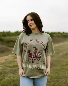 Rebel Blue Ranch Mustangs Tee