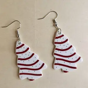 Christmas Tree Cake Earring