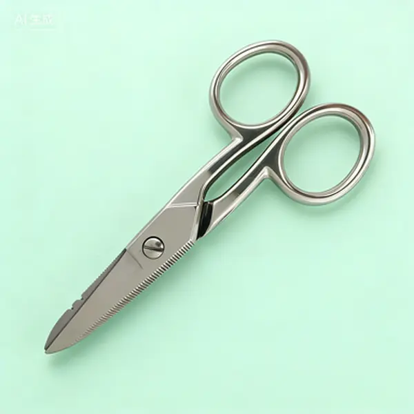 Professional Grade 5-Inch Electrician Scissors, Heavy Duty Stainless Steel Industrial Cutting Tool, Multipurpose Craft and Utility Shears, Reusable Ergonomic Handled Snips for Precision Work