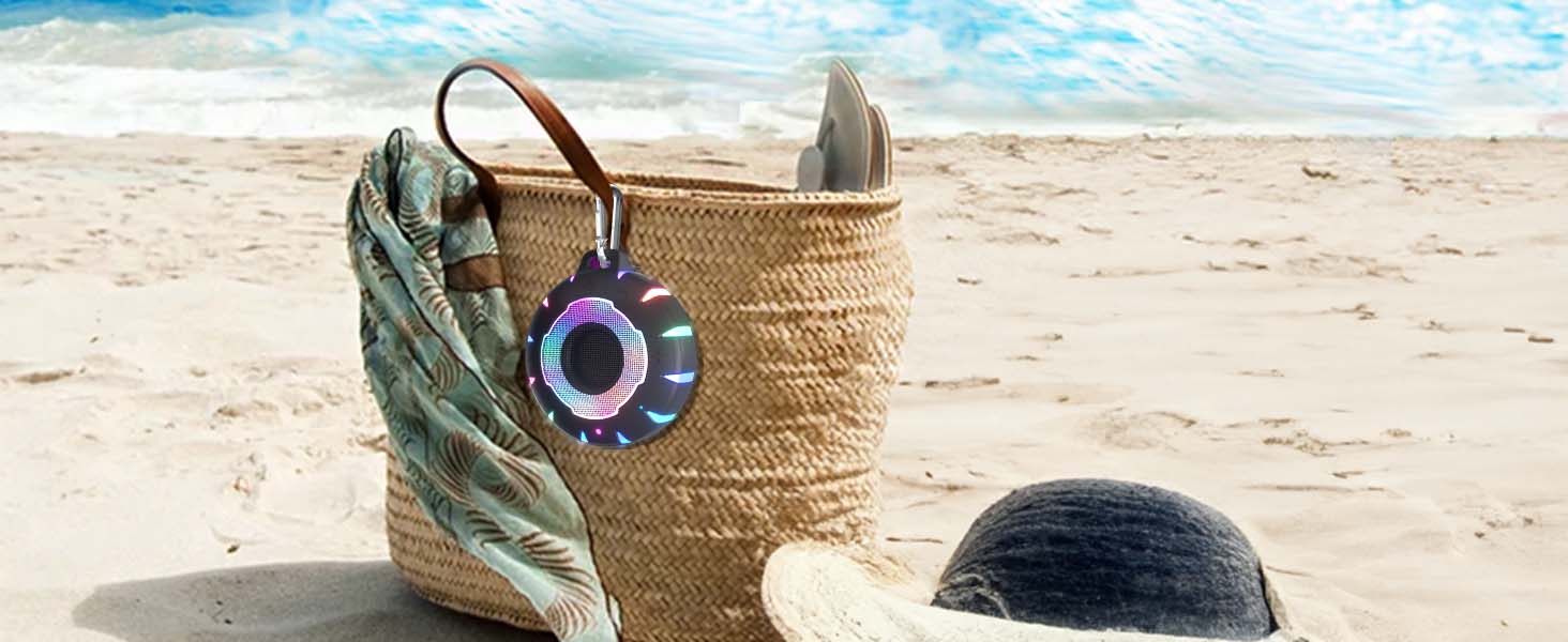 Waterproof Shower Bluetooth Speaker, Durable & Portable with Clear Sound, Ideal for Shower, Pool, Beach & Kayaking – Great Gift for All Ages