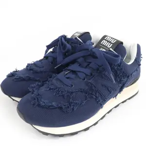 Pre-owned miu miu Canvas Small Leather Goods MiuMiu New Balance 574 Sneakers
