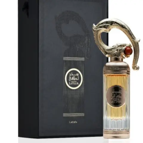 Lattafa SEHR LATTAFA Unisex EDP Perfume Spray - 3.4 fl oz (100ml) Single Item, Amber Floral Fragrance, Aromatic Citrusy Notes, Coconut Accents, Elegant Scent for Women