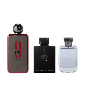 CLUB DE NUIT BLACK + REBEL + HAWAS by Rasasi Perfumes (Men) 3.4oz (100ML) - Fragrance Gift Bundle