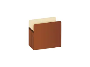 Tops 1534G-OX Pendaflex File Pockets, Letter Size, Brown, 5.25" Expansion, 10/BX