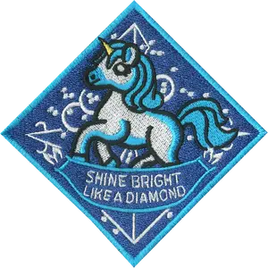 Unicorns Shine Bright Embroidered Patch