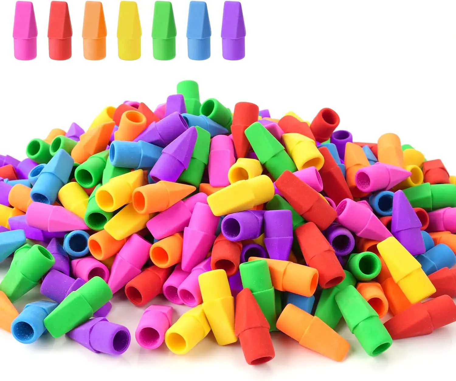 120 Pack Pencil Top Erasers, Cap Pencil Eraser Toppers, Studying Supplies for Teachers Classroom Must Haves Pencil Erasers