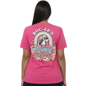 Buc-ee’s Happy Place Shirt, Cute Retro Graphic Tee, Vintage Aesthetic T-Shirt, Road Trip Souvenir Shirt, Unisex Funny Tee
