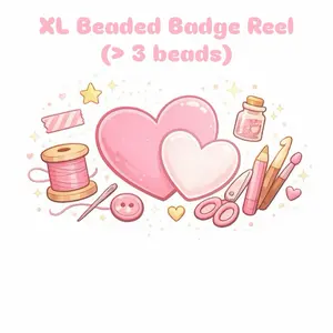 JFKreations- Premade Beaded Badge Reel XL (>3 beads)