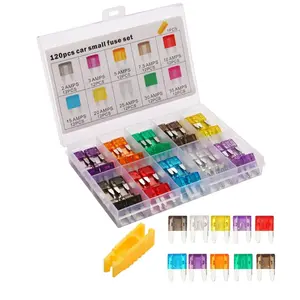 120 Pieces Mini Fuse Kit, Fuse Assortment Kit, Mini Blade Fuses For Car, RV, Truck, Marine, Motorcycle (2A/3A/5A/7.5A/10A/15A/20A/25A/30A/35A), Auto Accessories