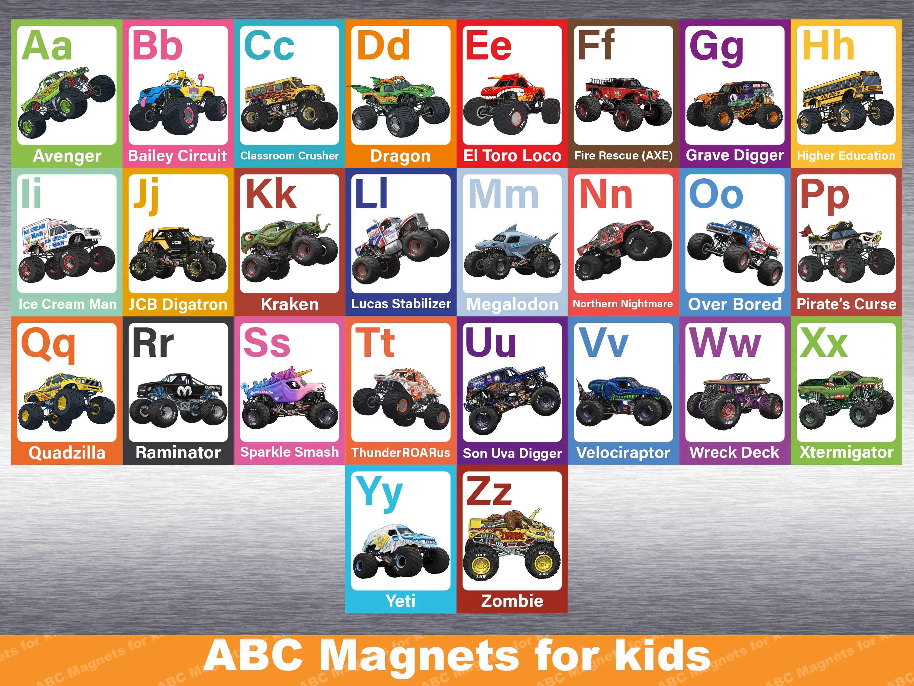 ABC Magnets for Kids | Colorful Magnetic Letters | Fun Alphabet Learning