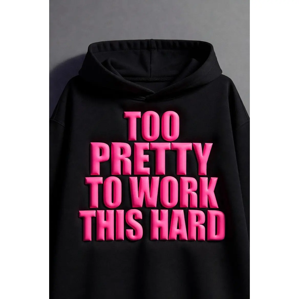 Men's 3D Puff Print Long Sleeve Pullover Hoodies - Personalized Custom Graphic Casual Tops