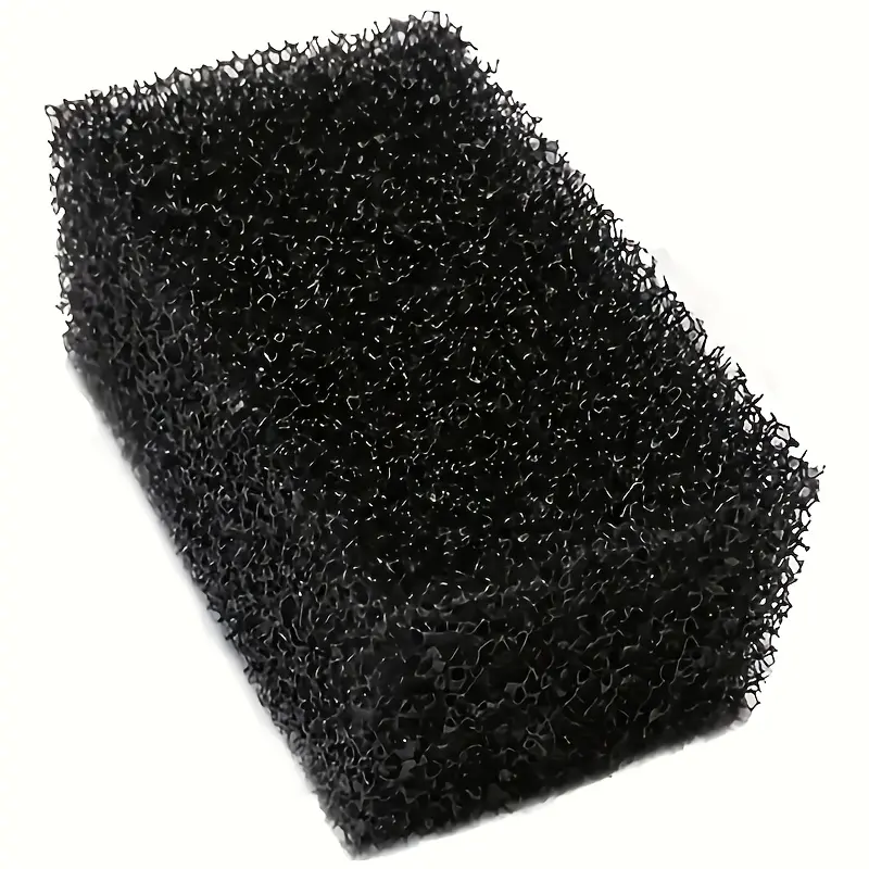 2pcs Aquarium Filter Sponge, Clear Water Effect, Non-Electric Fish Tank Accessory, Aquarium Accessories, Durable Rectangular Filter Sponge, Hanging Filter Replacement Sponge, Filter Media