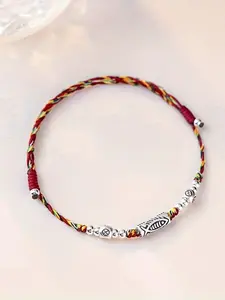 Handmade Knitted Bracelet, Lucky Protection Jewelry, Unisex Accessory for Lovers, Family, Friends, Casual Style, All Seasons