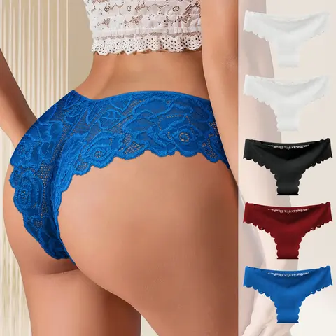 QUASTI 5/10 PCS Exquisite Lace Women's Lingerie Set, Breathable Comfortable & Stretchy Fabric, Ultra-Soft Lace Fabric With Minimalist Trim For All-Day Comfort & Weekend Wear, S-XXL