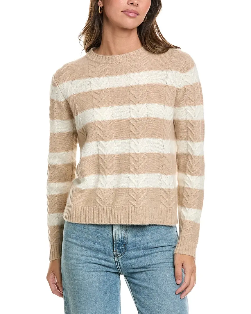 Alashan Cashmere Stripe Cashmere & Angora-Blend Sweater