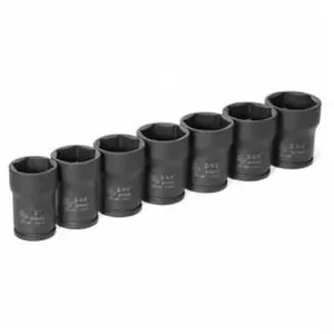 Grey Pneumatic Corp.  .75 in. Drive Truck Pinion Locknut Set - 7 Pieces
