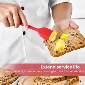 6pcs FOOD-GRADE SILICONE Baking and Cooking Tool Set - High-Temperature Resistant Spatula and Brush Combo, Easy-to-Clean Multifunctional Kitchen Utensils,