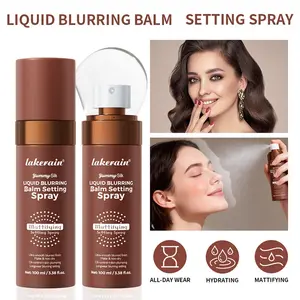 1Pcs Liquid Blurring Balm Setting Spray, Ultra Matte Finish, Fine Mist Makeup Effect, 24 Hour Oil Control, Natural Look, Hyaluronic Acid Rich Womens cosmetics
