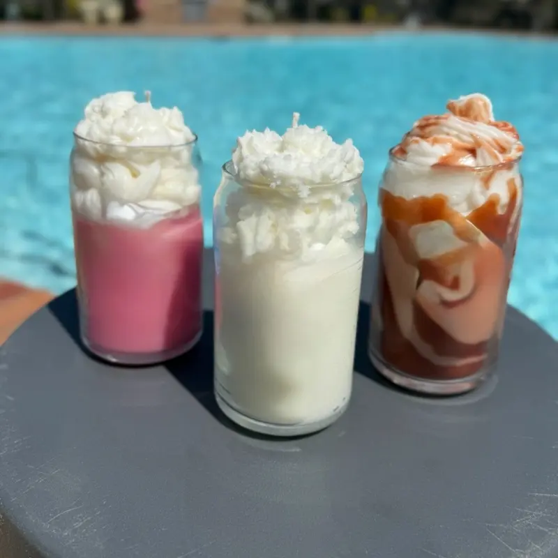 Handcrafted Milkshake Candles – Realistic, Whipped & Sweetly Scented!