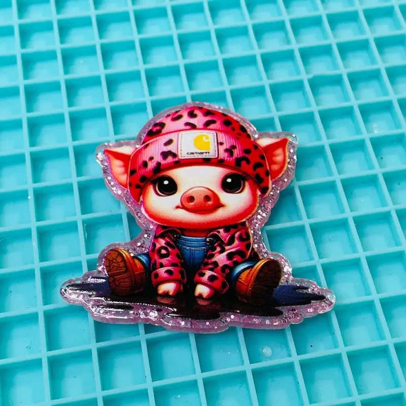 Cute fashion Charm for DIY/Badge Reels/Hair Clips- Adorable Design for Crafting Projects - Perfect for Creating Badge Reels, Key Chains & More