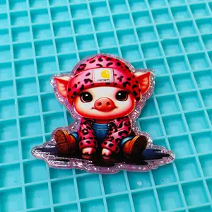 Cute fashion Charm for DIY/Badge Reels/Hair Clips- Adorable Design for Crafting Projects - Perfect for Creating Badge Reels, Key Chains & More