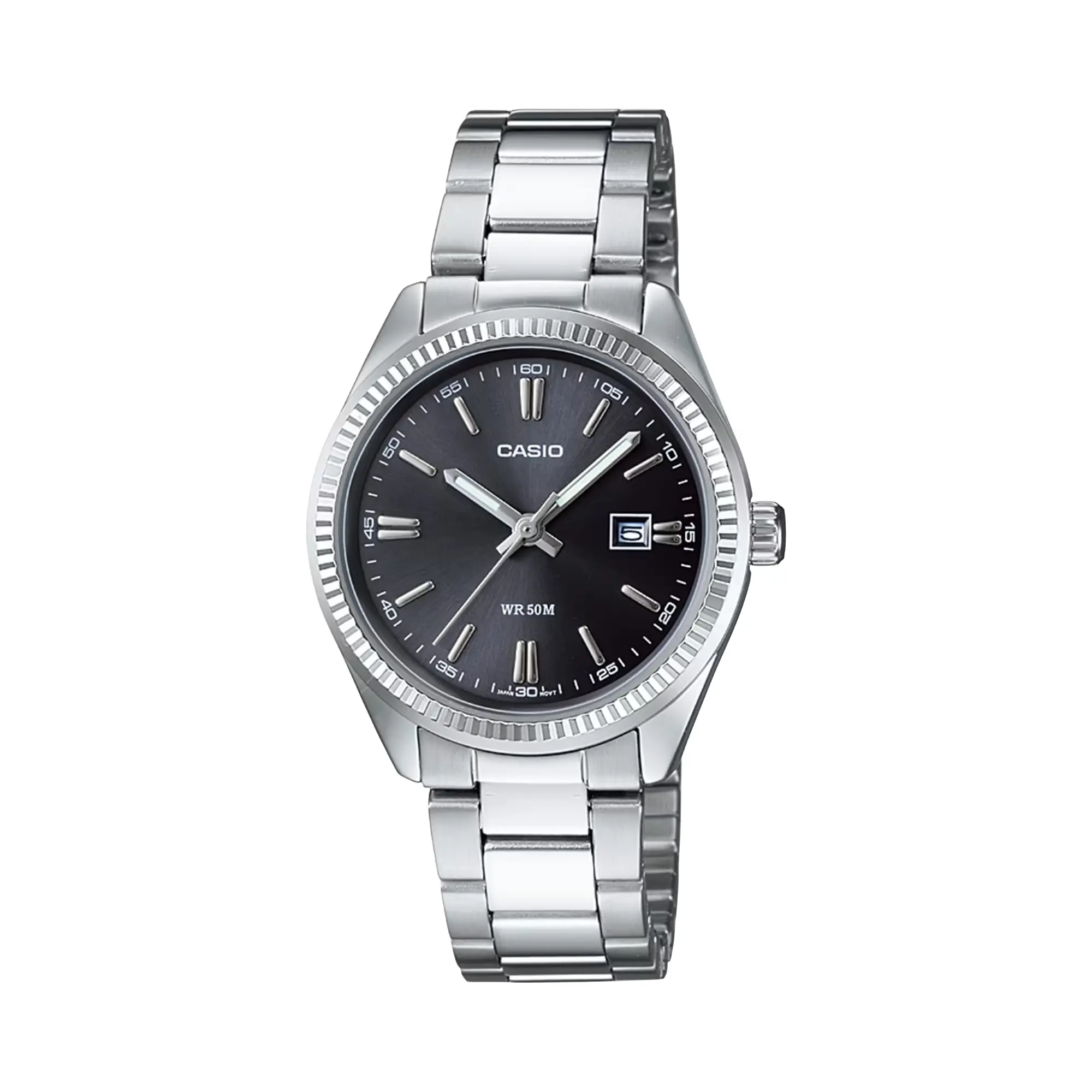 Casio Women’s Classic Stainless Steel Black Dial Analog Watch - LTP-1302D-1A1V