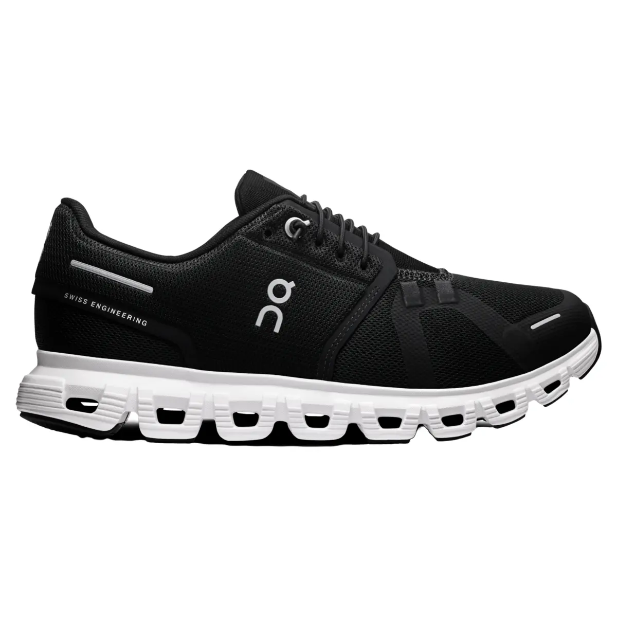 On Running Cloud 6 Wide Black White Women's Fashion Shoes New