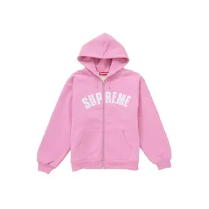 Supreme Men's Arc Thermal Zip Up Hooded Sweatshirt Pink, from StockX