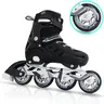 Nattork Youth & Young Adult Adjustable Inline Skates, 4 Size Expandable 84-90MM Large PU Wheels, Breathable Vent Shell, Casual Fitness Blades for Teens & Young Adults, Indoor Outdoor Sport