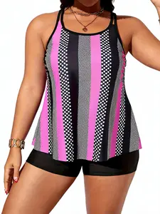 Tankini swim set for tummy control! This buttery soft flowy cross tankini with tummy control snatches you up. Skip the upside down triangle swim top. The best women's swimsuits 2 piece for 2026!