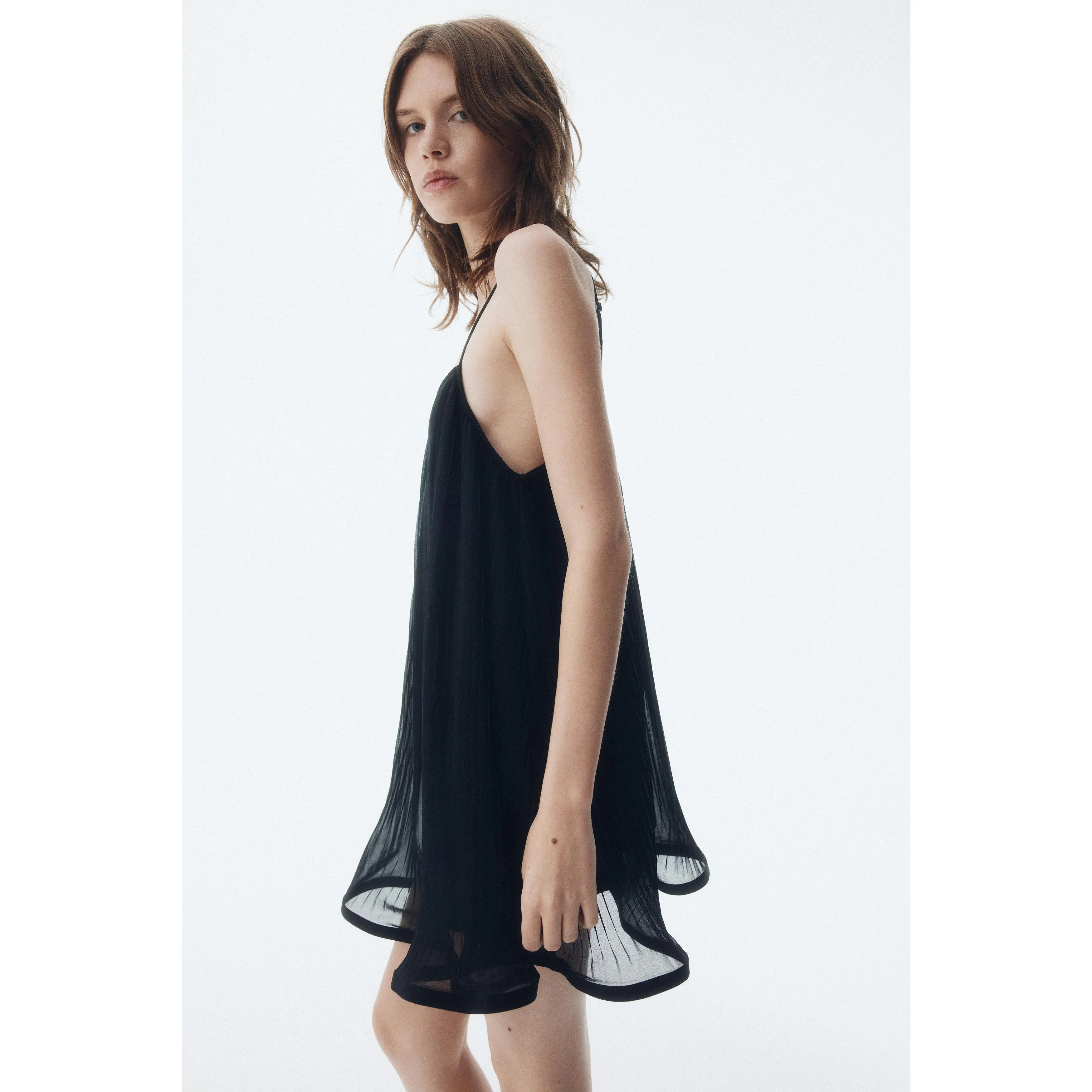 H&M Pleated strappy dress - TikTok Shop