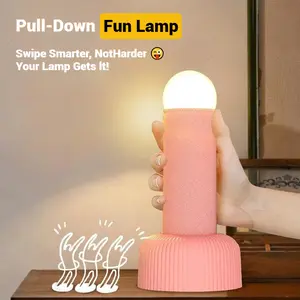 Pull-Down Fun Lamp - Interactive Stroke Light with USB Charging, Novelty Desk Toy for Adult Gifts (Birthday Gag Present)