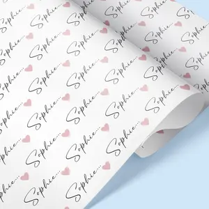NAME Personalised Gift Wrap, Personalised Birthday Wrapping Paper,  Personalised Gift Wrap, Gift Wrap, Custom Bespoke Wrapping Paper, 50th wrapping paper, 60th gift wrap