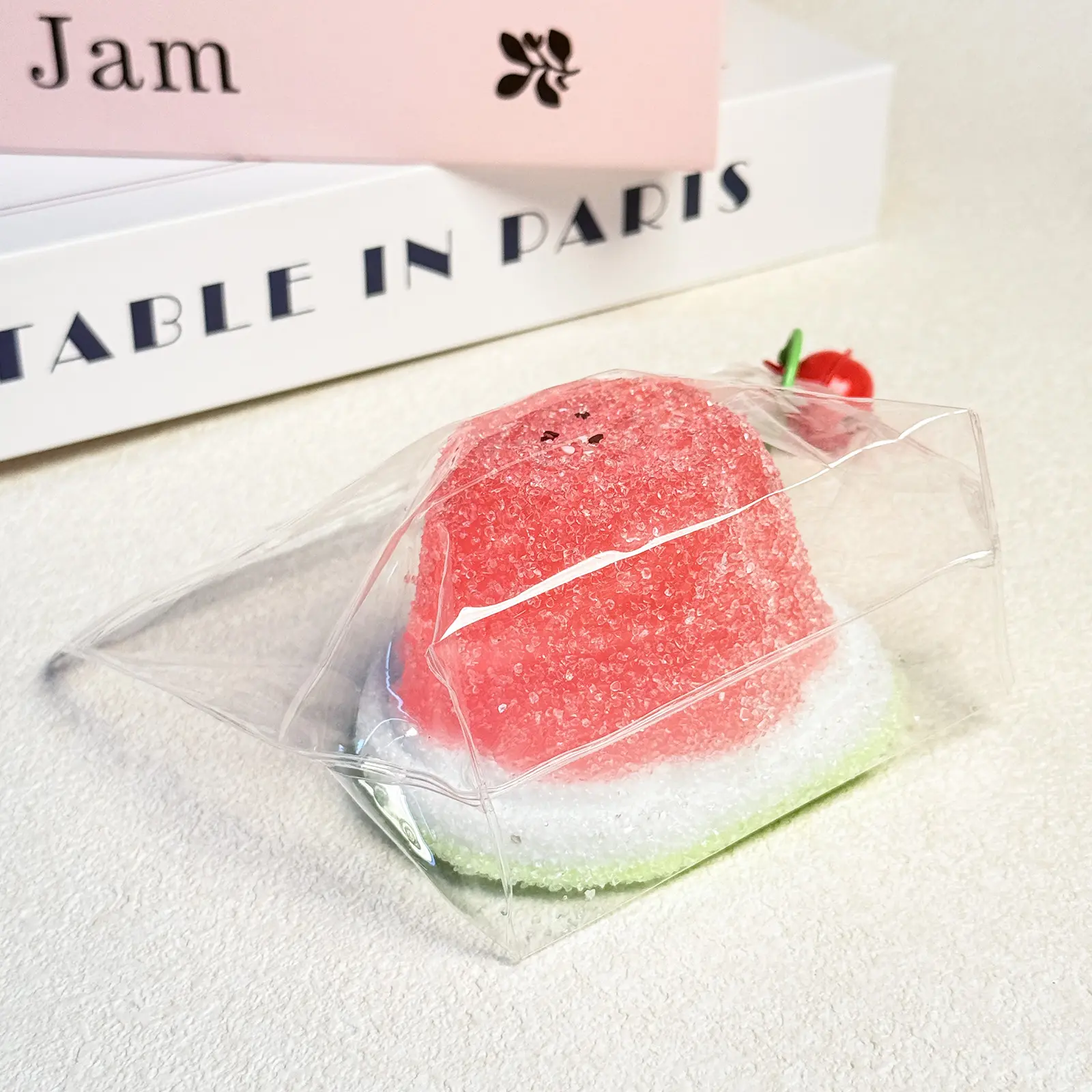 【Buy 3 get 1 free】Sugar-coated Watermelon Jelly tabba squishies kidstoysFood-Grade Silicone Slow-Rising Rebound Squishy Fidget Toys for Stress Relief - Soft Squeeze Toys with Thick Creamy Slime Texture, Handmade Non-Toxic Sensory Toys