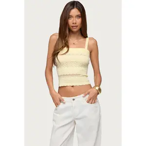 Naia Pointelle Knit Tank Top