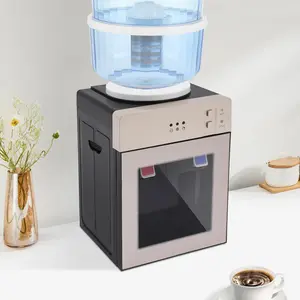 Water Dispenser, Countertop Hot and Cold Water Cooler Dispenser, 3 to 5 Gallons, with Hot Cold and Room Temperature Water, for Bedroom, Studio, Office, Grocery Store