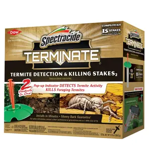 Spectracide Terminate, Termite Detection & Killing Stakes with Pop-Up Indicator, 15 Count