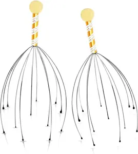 Stocking Stuffers 2-Pack Handheld Head Massager & Scalp Scratcher for Relaxation Stress Relief Hair Stimulation Perfect Christmas Gift