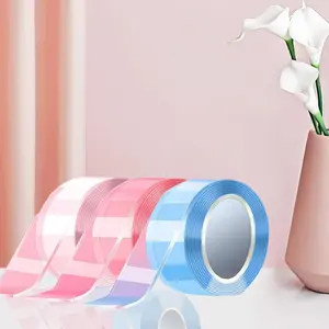 DIY 40-Piece Nano Bubble Tape Kit with Balloon Inflator, Durable Double Sided Adhesive Plastic Bubble Tape Set, Perfect for Party Gifts & Crafts