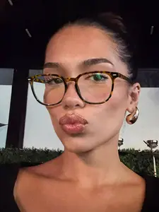 Stylish Unisex Fit Casual Square Frame Eyeglasses, Lightweight Anti-Blue Light Protection Eyewear, Ideal for Work and Daily Use, Durable Fashion Accessory