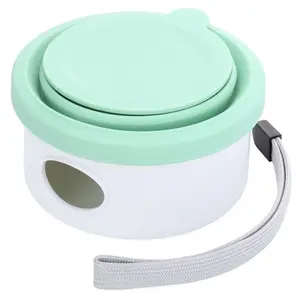 Portable Pet Food Bowl, Three-In-One Foldable Silicone Dog Bowl, Outdoor Pet Feeding Container, Durable & Lightweight Design