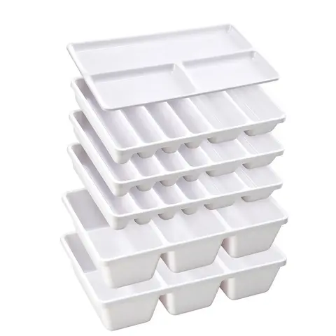 6 PCS Multi-Size ABS Plastic Toolbox Organizer Trays for Kobalt Mini Toolboxes with 2-Drawer/3-Drawer Black Ball Bearing Slides, Durable Inserts for Organizing Tools (Box NOT Included), Organizing Tools Boxes