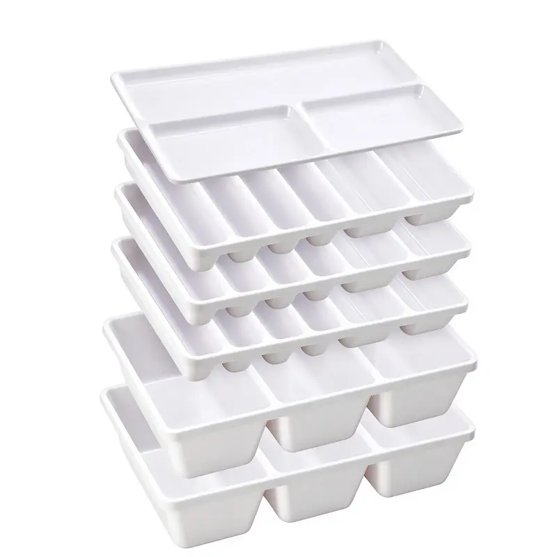 6 PCS Multi-Size ABS Plastic Toolbox Organizer Trays for Kobalt Mini Toolboxes with 2-Drawer/3-Drawer Black Ball Bearing Slides, Durable Inserts for Organizing Tools (Box NOT Included), Organizing Tools Boxes