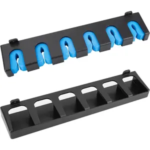 Fishing Rod Holder Wall Mount, Fishing Pole Holders for Garage, 6-Rod Storage Racks, Fits  Rod Diameters(Vertical Blue)
